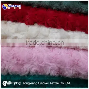 Long Pile Plush Fake Fur Fabric , PV Plush Faux Fabric thumbnail-3