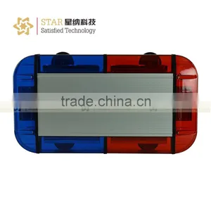 12V White Red Blue Amber Magnetic Emergency Strobe Mini LED Lightbar thumbnail-5