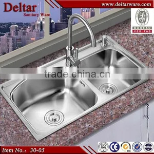 Double 304 Stainless Steel Kitchen Bar Sink thumbnail-5