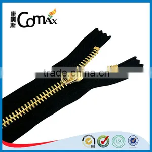 5# Brass Y Teeth Custom Gold Metal Zipper For Bags/Garment thumbnail-1