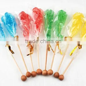 Hard Candy Rock Lollipop for Tea Coffee , Crystal Lollipop Swizzle Sticks thumbnail-4