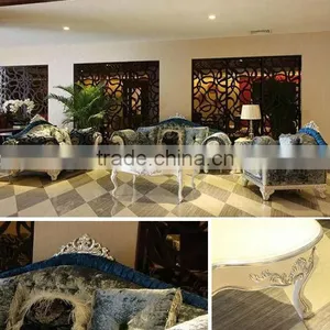 Antique Fabric Soafe in Hotel Lobby thumbnail-1