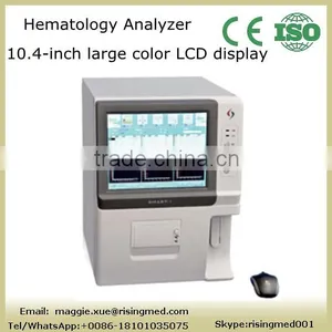 Cheap Price 10.4 Inch LCD Display Fully Auto Hematology Analyzer Blood Analyser Machine 21 Parameter WBC RBC PLT by CE Approved thumbnail-1