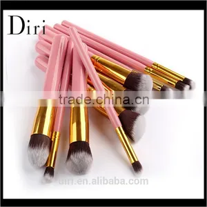 Professional Pincel Maquiagem 10 Pcs Synthetic Hair Cosmetic Brush Set thumbnail-4