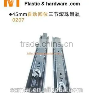45mm Steel Rebound 3 Ball Bearing Drawer Slide thumbnail-1