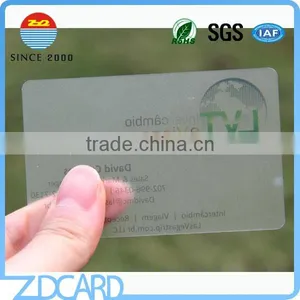 High Quality Customized Printable Transparent PVC Card thumbnail-4