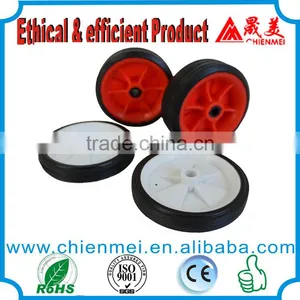 3.5" Small Ruled/ DIAMOND Pattern Plastic Wheel/pneumatic Wheel/Rubber Wheelbarrow Wheel thumbnail-1