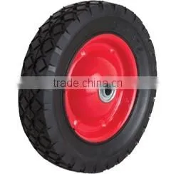 Top Quality Semi Pneumatic Rubber Tyred Wheels With Steel Rim thumbnail-1