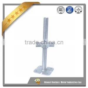 Custom Direct Manufacturer Galvanized Scaffolding Adjustable Base Jack thumbnail-1