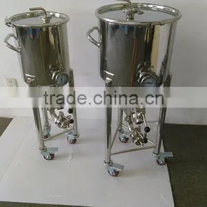 30 L 50L Stainless Steel Conical Fermenter With Movable Wheels thumbnail-1
