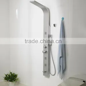 Thermostat Rain Shower Stainless Steel Wall Shower Panel Set With Signle Hand thumbnail-1