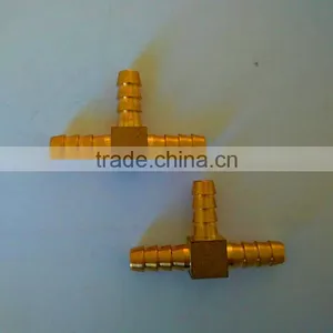 Brass Tee Type Hose Barb Fitting With 6-22mm thumbnail-1