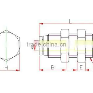Plastic Tube Fitting, Bulkhead Union , Push in Tube Fitting thumbnail-2