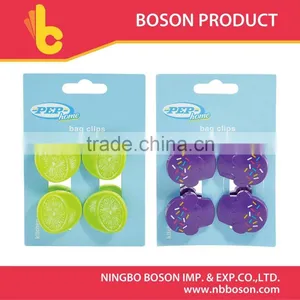 4pc Lemon Plastic Bag Clip thumbnail-1