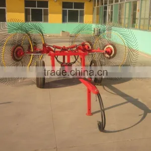 HO SALE Hydraulic Traction Hay Rake With 4 Discs CE Approved Made in China thumbnail-5