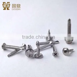 STAINLESS STEEL SELF DRILLING SCREWS MODIFIED TRUSS HEAD C1022 HARDEN thumbnail-1