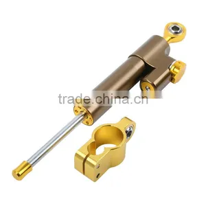 for Universial Motorcycle Adjustable Steering Damper Stabilizer Top Quality Brown thumbnail-1