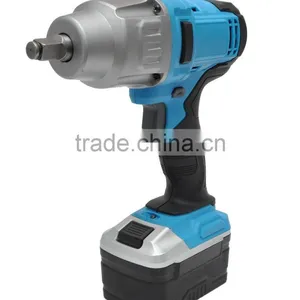 Powerful 600Nm 18 V 1/2" Square Drive Cordless Li-Ion Impact Wrench Kit With Battery and Charger in Strong Carry Case thumbnail-1