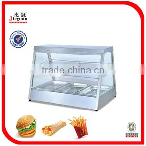 Curved Glass Warming Display Showcase Hot Food Warmer Display (R60-2)0086-13580546328 thumbnail-5