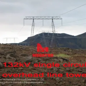Megatro 132kv угловая стальная башня thumbnail-2