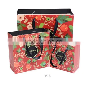 Gift Promotional Packaging Paper Bags With Cotton Handle thumbnail-5