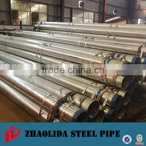 Hot Dip Galvanized Pipes With Threaded Ends and Caps for Water Irrigation thumbnail-1