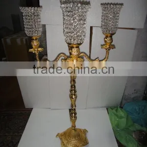 Hot Sale! 5 Heads Crystal Votive Candle Holder & New Designs Candelabra thumbnail-1