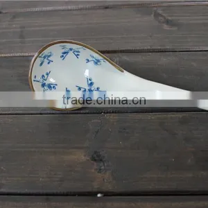 High Quality SP-1537 Haonai Factory Directly Big Ceramic Soup Spoon thumbnail-3