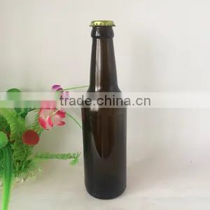 Haonai 330ML AMBER GLASS BEER BOTTLE,BROWN BOTTLE BEER 33CL,BEER BOTTLE thumbnail-3