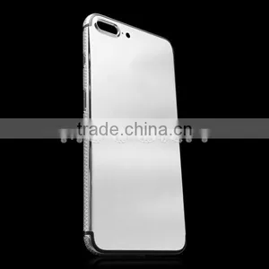 Luxury 24k Gold Plated Zircon Back Housing for IPhone 7 Plus Gold Diamond Back Cover thumbnail-2