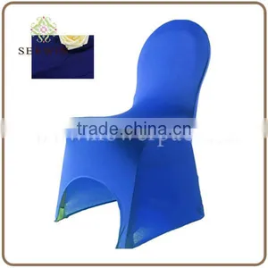 Factory Wholesale Wedding Banquet Plain Spandex Chair Cover thumbnail-1