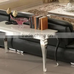 Luxury Living Room Stainless Stee Entrance Table in Golden Color N6131 thumbnail-1