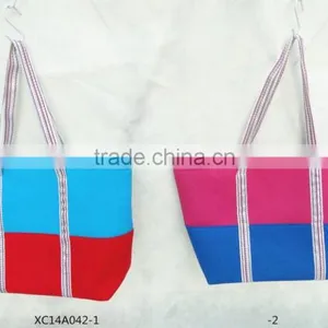 Canvas Rope Handle Beach Bag thumbnail-1