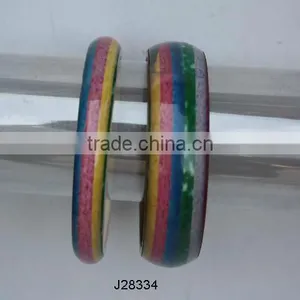 Resin Bangles in Colourful Bands Available in All Colours thumbnail-1