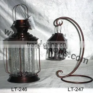 Geometric Pierced Design Decorative Led Metal Candle Lantern thumbnail-3