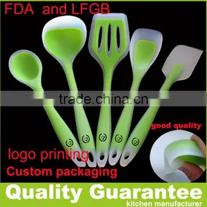 2016 New Set of 7 /5 Silicone Kitchen Cooking Tool Set Silicone Utensil Set Solid Silicone Kitchen Utensils Set thumbnail-1