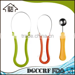 NBRSC Multi-use Stainless Steel Scoop Troop Melon Baller and Fruit Scoop Set thumbnail-5