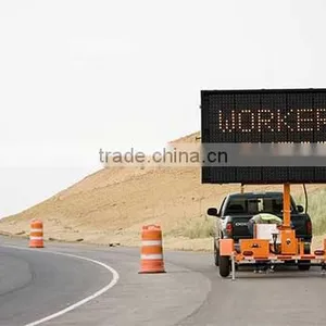 Mobile Variable Message Board Sign and Trailer Manufacturer , Graphic Display, Solar LED and Battery Powered WTMMB thumbnail-3