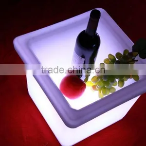 Led Illuminating Plastic Ice Bucket, Led Furniture Light Flower Pot thumbnail-1