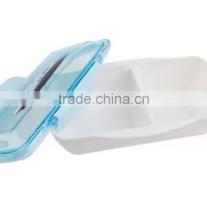 Clear Plastic Bento Lunch Box With Lock thumbnail-2