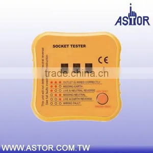 European UK Type Neon Light Detect Faulty Wiring Status in 3 Wire Socket Tester thumbnail-1
