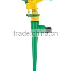 Swing Arm Sprinkler, CS-3009 Plastic Impulse Sprinkler With Plastic Wheel Base Plastic Lawn Sprinkler thumbnail-4