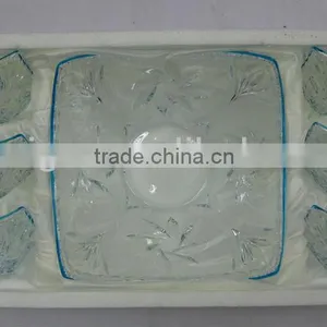 JK042 7pcs Glass Bowl Set With Spray Deco thumbnail-1