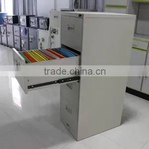 Glossy White Vertical Steel 4 Drawer File Cabinet thumbnail-2