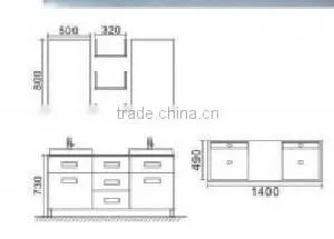 Mirror Cabinet /wash Basin Cabinet/bathroom Cabinets thumbnail-2