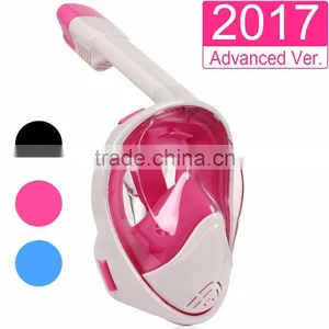 Snorkel Mask Full Face With GoPro Mount Panoramic View Snorkeling Diving Mask Anti-Fog Anti-Leak Longer Snorkel 2 Size Available thumbnail-5