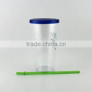 Wholesale Plastic Drinking Cups With Straws thumbnail-3