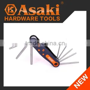 8 PCS Folding Hex Key Wrench Set thumbnail-1