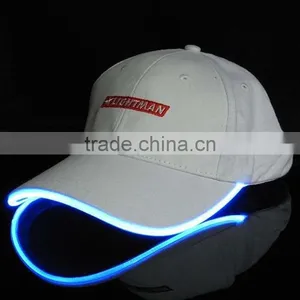 Cap With Built In Led Light Flashing Caps Fiber Optic Hats Led thumbnail-1