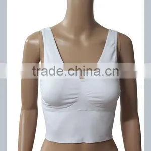 White Ladies Sport Bra/plain Sports Bra thumbnail-1